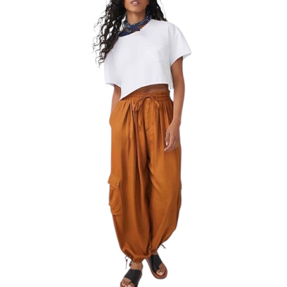 Free People Palash High-Rise Cargo Pants L